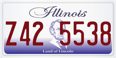 IL license plate Z425538