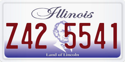 IL license plate Z425541