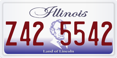 IL license plate Z425542