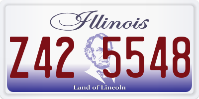 IL license plate Z425548