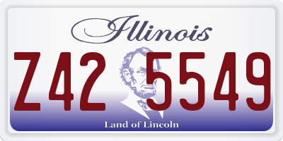 IL license plate Z425549
