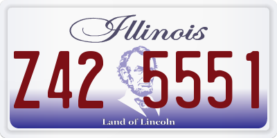 IL license plate Z425551
