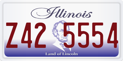 IL license plate Z425554