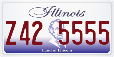 IL license plate Z425555