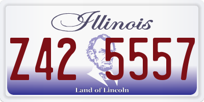 IL license plate Z425557