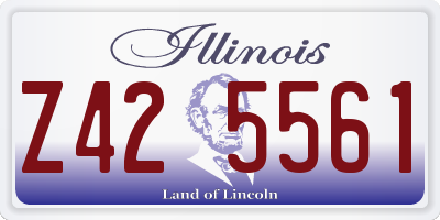 IL license plate Z425561