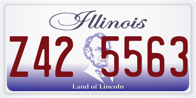 IL license plate Z425563