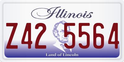 IL license plate Z425564