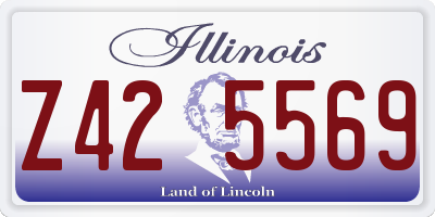 IL license plate Z425569
