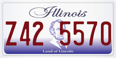 IL license plate Z425570