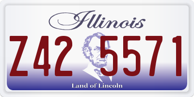 IL license plate Z425571