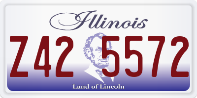 IL license plate Z425572