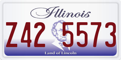 IL license plate Z425573