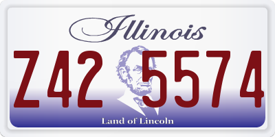 IL license plate Z425574