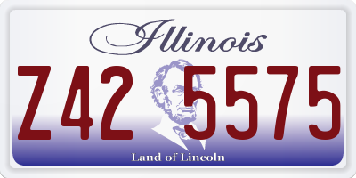 IL license plate Z425575