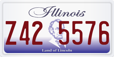 IL license plate Z425576