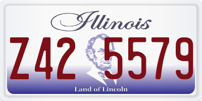 IL license plate Z425579