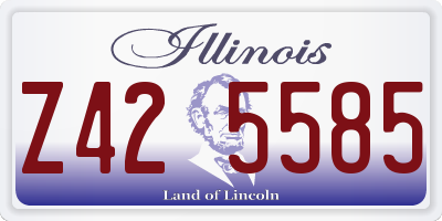 IL license plate Z425585