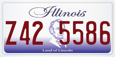 IL license plate Z425586