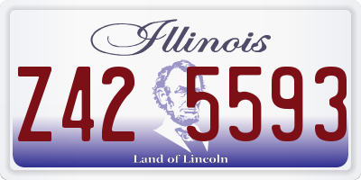 IL license plate Z425593