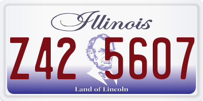 IL license plate Z425607