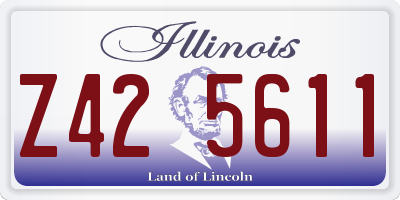 IL license plate Z425611