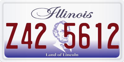 IL license plate Z425612