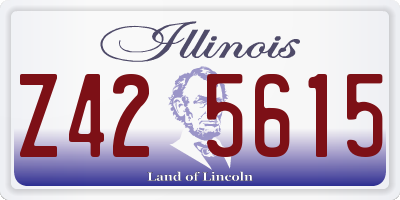 IL license plate Z425615