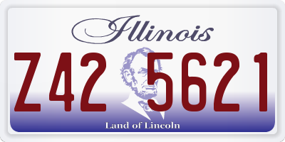 IL license plate Z425621