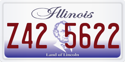 IL license plate Z425622
