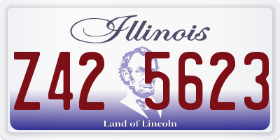 IL license plate Z425623