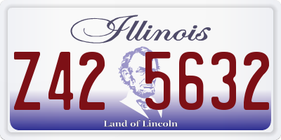 IL license plate Z425632