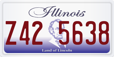 IL license plate Z425638