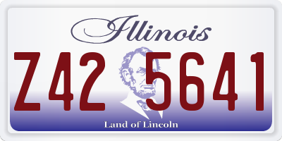 IL license plate Z425641