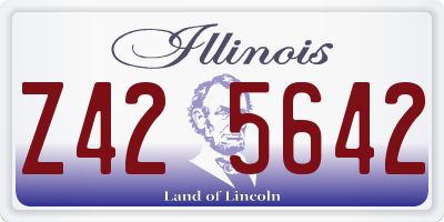 IL license plate Z425642