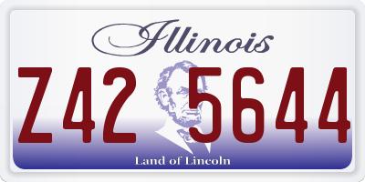 IL license plate Z425644