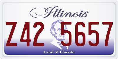 IL license plate Z425657