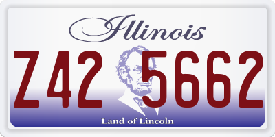 IL license plate Z425662