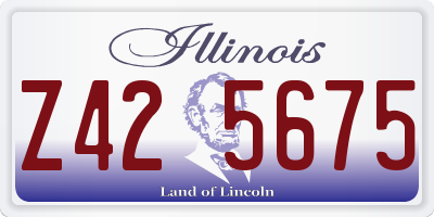 IL license plate Z425675