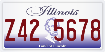 IL license plate Z425678