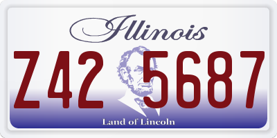 IL license plate Z425687