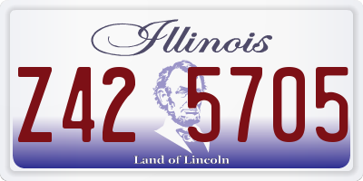 IL license plate Z425705