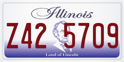 IL license plate Z425709