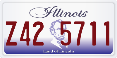 IL license plate Z425711