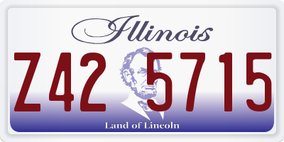 IL license plate Z425715