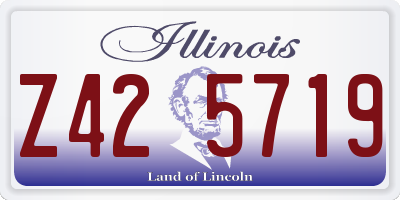 IL license plate Z425719