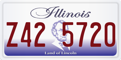 IL license plate Z425720