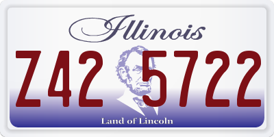 IL license plate Z425722