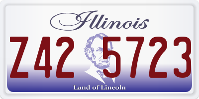 IL license plate Z425723