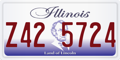 IL license plate Z425724
